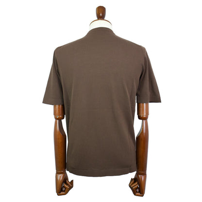 FILIPPO DE LAURENTIIS（フィリッポ デ ローレンティス）ニットTシャツ【ブラウン】