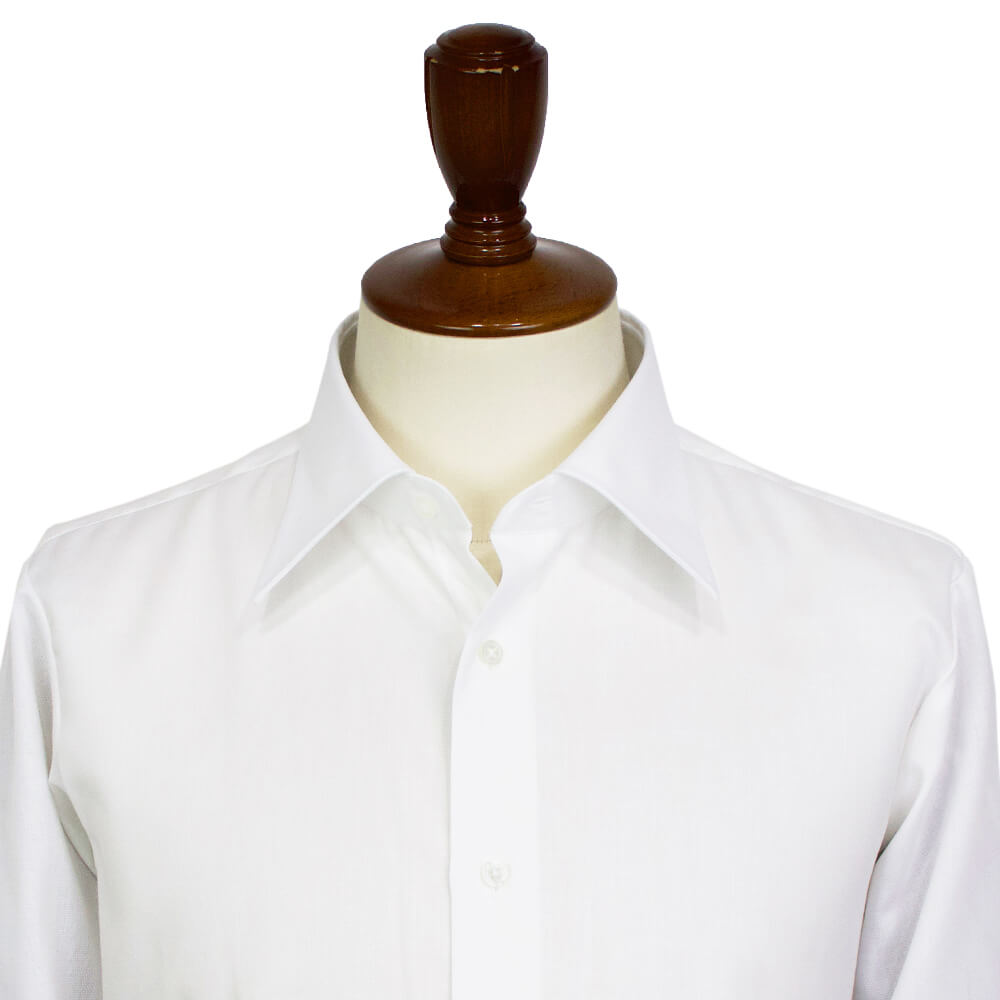 BRUNO（ブルーノ）セミワイドカラー オックスフォード ドレス シャツ 形態安定加工【ホワイト】