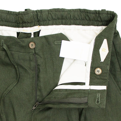 BRIGLIA 1949（ブリリア 1949）1プリーツ ドローコード リネン ショートパンツ【ミリタリー】国内正規品