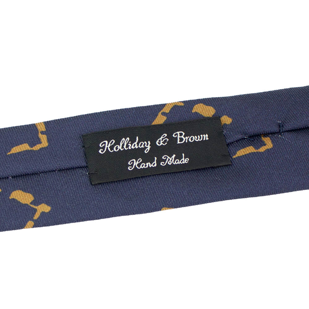 HOLLIDAY&BROWN（ホリデーアンドブラウン）シルク タイ【ネイビー】国内正規品