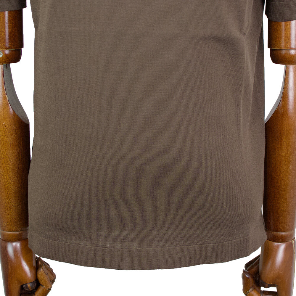 FILIPPO DE LAURENTIIS（フィリッポ デ ローレンティス）ニットTシャツ【ブラウン】