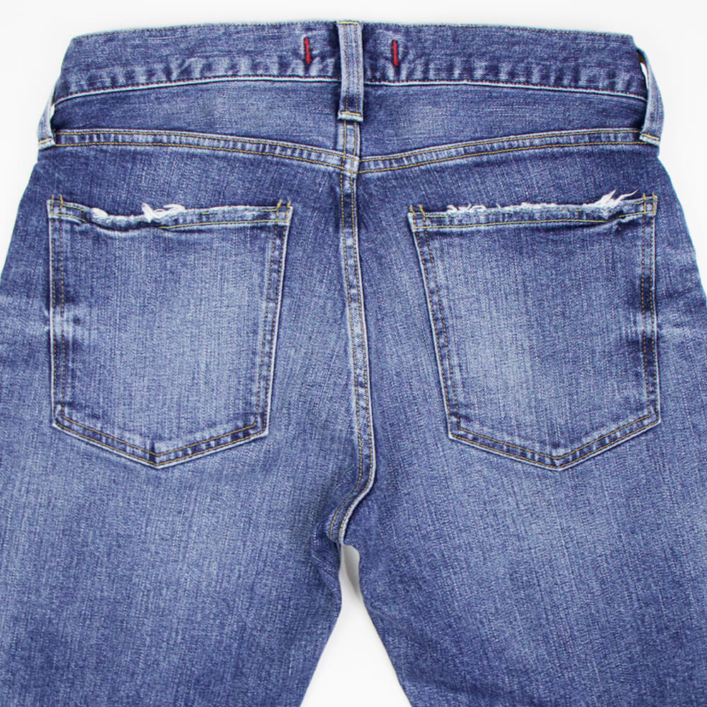 RED CARD TOKYO（レッドカードトウキョウ）Rhythm Slim Tapered リズム スリムテーパード ストレッチ デニム【Vintage Mid / インディゴブルー】国内正規品