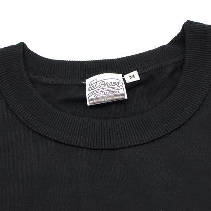 dotBravo（ドットブラーボ）ワンポイント ヘビーオンス クルーネック Tシャツ【ブラック】国内正規品