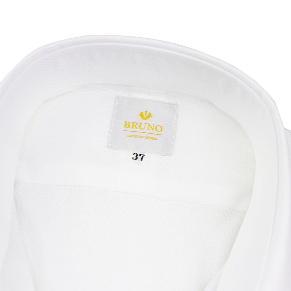 BRUNO（ブルーノ）セミワイドカラー オックスフォード ドレス シャツ 形態安定加工【ホワイト】