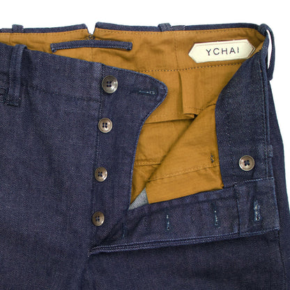 YCHAI（イカイ）ROBUSTO ロブスト デニムスラックス【インディゴブルー】