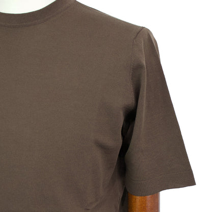 FILIPPO DE LAURENTIIS（フィリッポ デ ローレンティス）ニットTシャツ【ブラウン】