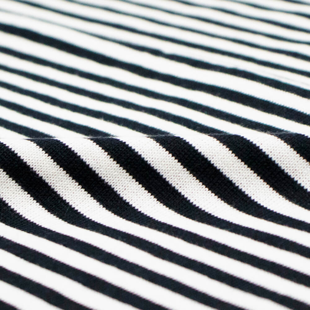 FILIPPO DE LAURENTIIS（フィリッポ デ ローレンティス）ボーダー柄 ハイゲージ コットン ニット Tシャツ【ホワイト×ネイビー】国内正規品