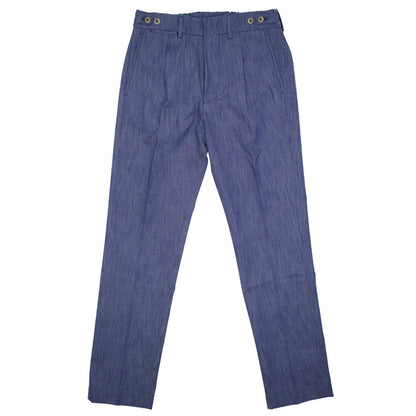 BERWICH（ベルウィッチ）BERTO / ベルト 1プリーツ ストレッチ パンツ TS1535X【ブルー】国内正規品