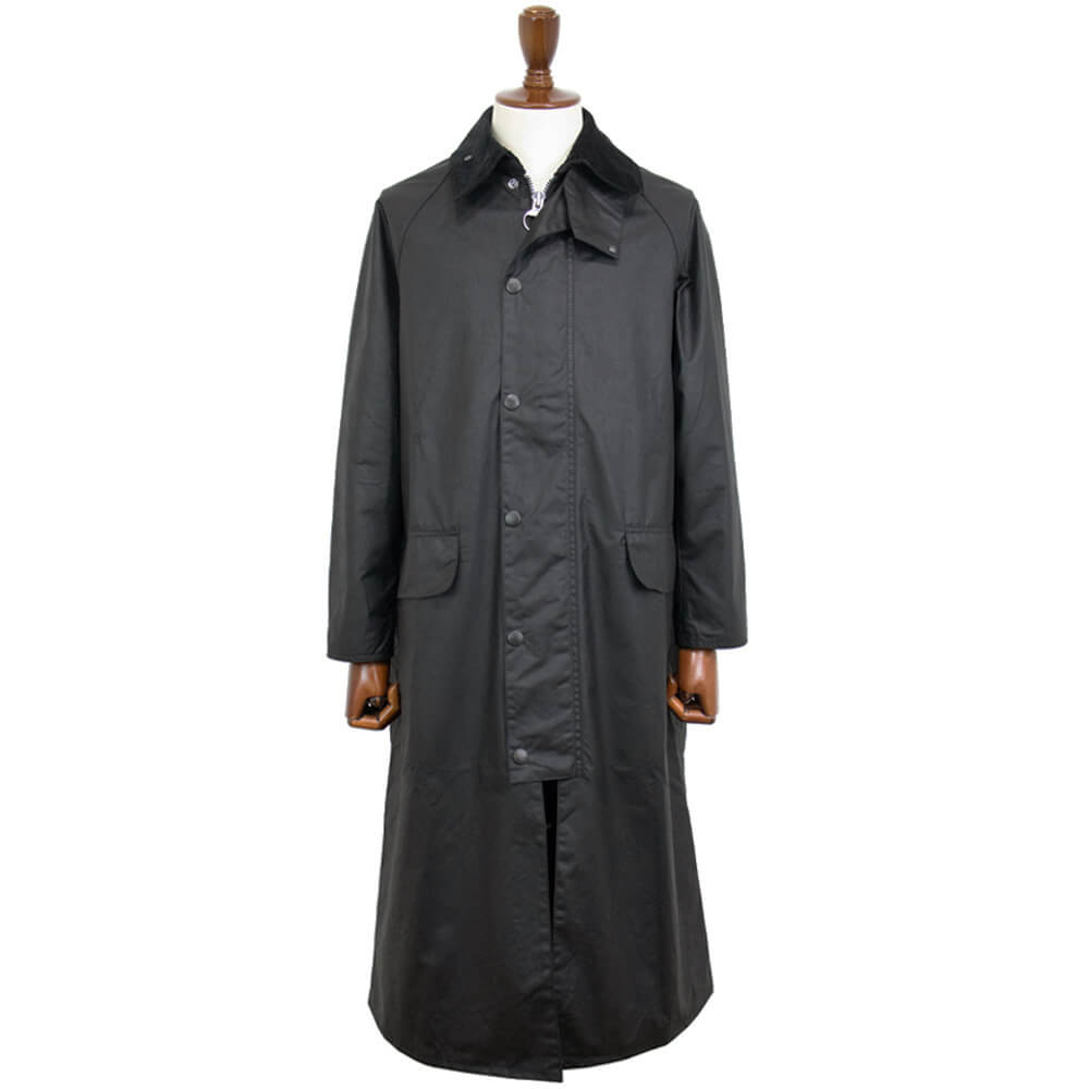 Barbour（バブアー）OVERSIZED WAX BURGHLEY/オーバーサイズ ワックス バーレー MWX1674 ガーメント付【ブラック】国内正規品