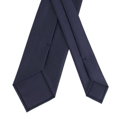 BRUNO（ブルーノ）スフォデラートトレピエゲ ウールタイ DORMEUIL ドーメル 生地使用 トレピエゲ 三つ折り ウール ネクタイ【ネイビー】正規販売店