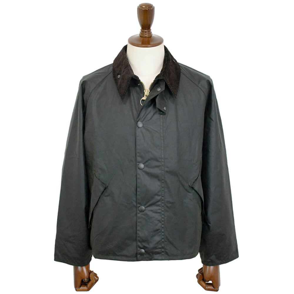 Barbour（バブアー）TRANSPORT WAX / トランスポートワックス MWX1678 ショート丈 オイルド ジャケット ガーメント付【グリーン】国内正規品