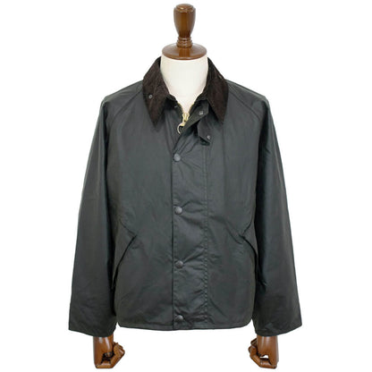 Barbour（バブアー）TRANSPORT WAX / トランスポートワックス MWX1678 ショート丈 オイルド ジャケット ガーメント付【グリーン】国内正規品