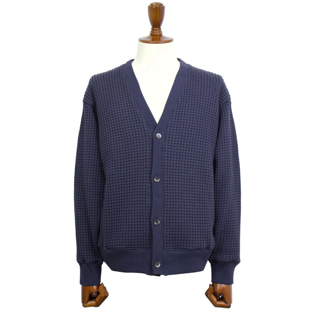 Seagreen（シーグリーン）BIG WAFFLE CARDIGAN ビッグ ワッフル カーディガン【ネイビー】国内正規品