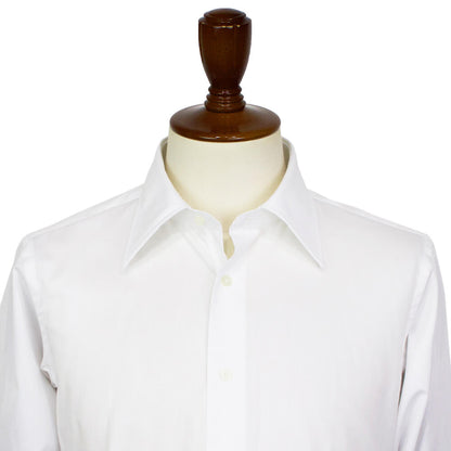 BRUNO（ブルーノ）セミワイドカラー ブロード ドレス シャツ【ホワイト】