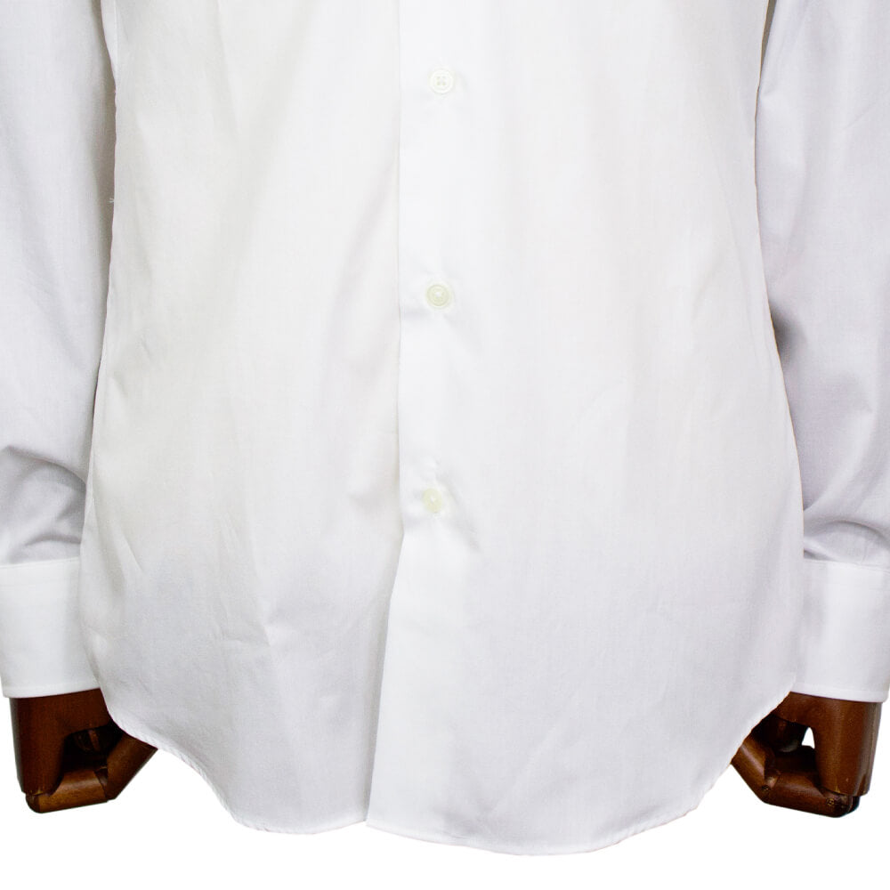 BRUNO（ブルーノ）セミワイドカラー ブロード ドレス シャツ【ホワイト】