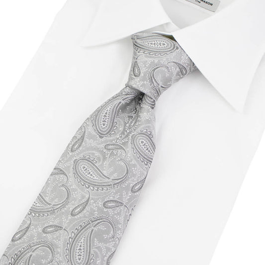 HOLLIDAY&BROWN（ホリデーアンドブラウン）シルク タイ【シルバー】国内正規品