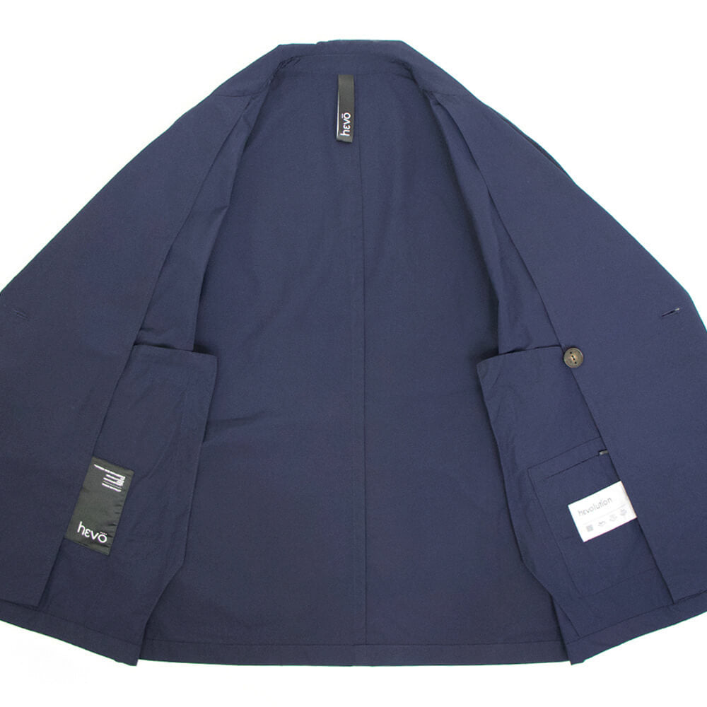 hevo（イーヴォ）TRANI トラーニ ポリエステル コットン ショート丈 ピーコート / ピージャケット【ネイビー】国内正規品