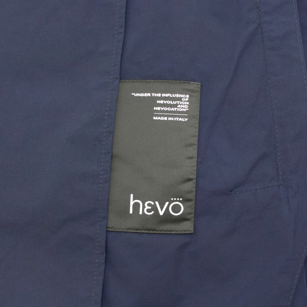 hevo（イーヴォ）TRANI トラーニ ポリエステル コットン ショート丈 ピーコート / ピージャケット【ネイビー】国内正規品
