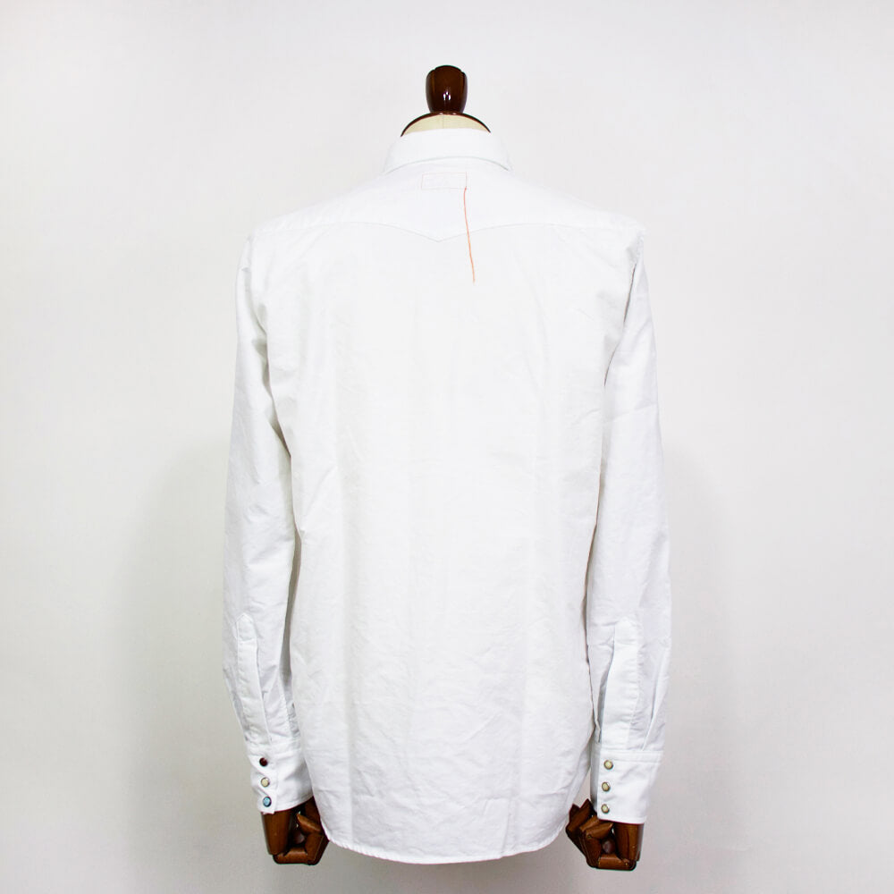 GUY ROVER × FORTELA（ギローバー × フォルテラ）LOS ANGELES ロサンゼルス デニム ウエスタン シャツ【ホワイト】国内正規品