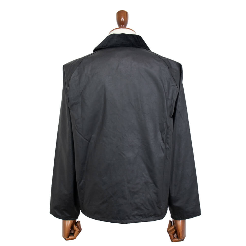 Barbour（バブアー）TRANSPORT WAX / トランスポートワックス MWX1678 ショート丈 オイルド ジャケット ガーメント付【ブラック】国内正規品