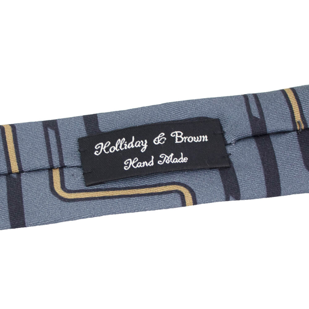 HOLLIDAY&BROWN（ホリデーアンドブラウン）シルク タイ【グレー】国内正規品