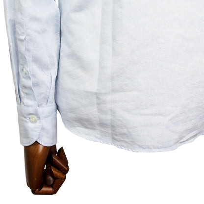 giannetto（ジャンネット）Vinci fit ワイドカラー コットン リネン シャツ【サックス】国内正規品