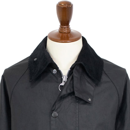 Barbour（バブアー）OVERSIZED WAX BURGHLEY/オーバーサイズ ワックス バーレー MWX1674 ガーメント付【ブラック】国内正規品