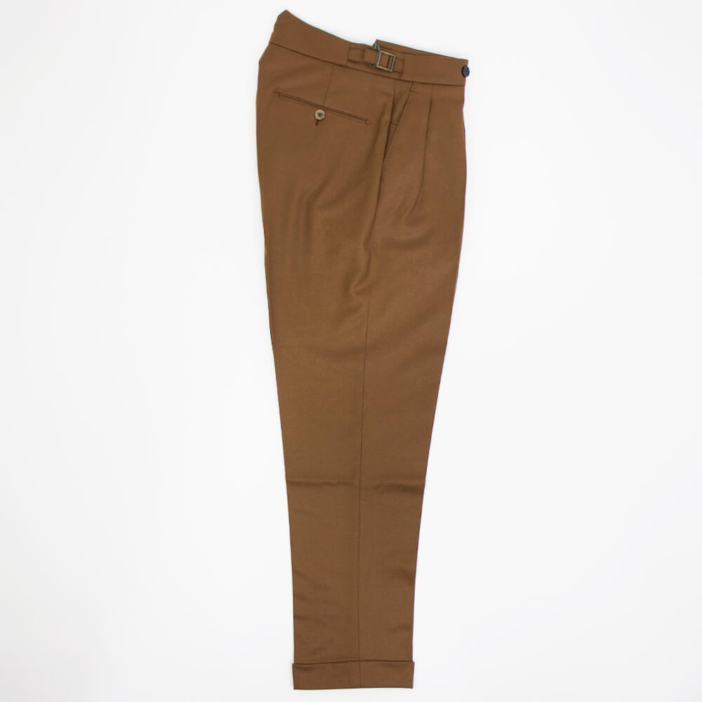 BERWICH（ベルウィッチ）SCOTCH / スコッチ VB8996 2プリーツ アジャスター付き ウール パンツ【ブロンズ】国内正規品