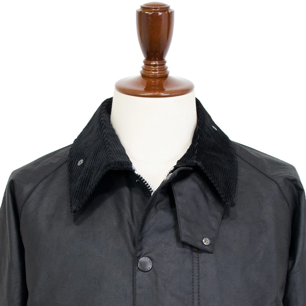 Barbour（バブアー）TRANSPORT WAX / トランスポートワックス MWX1678 ショート丈 オイルド ジャケット ガーメント付【ブラック】国内正規品