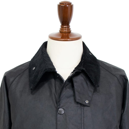 Barbour（バブアー）TRANSPORT WAX / トランスポートワックス MWX1678 ショート丈 オイルド ジャケット ガーメント付【ブラック】国内正規品