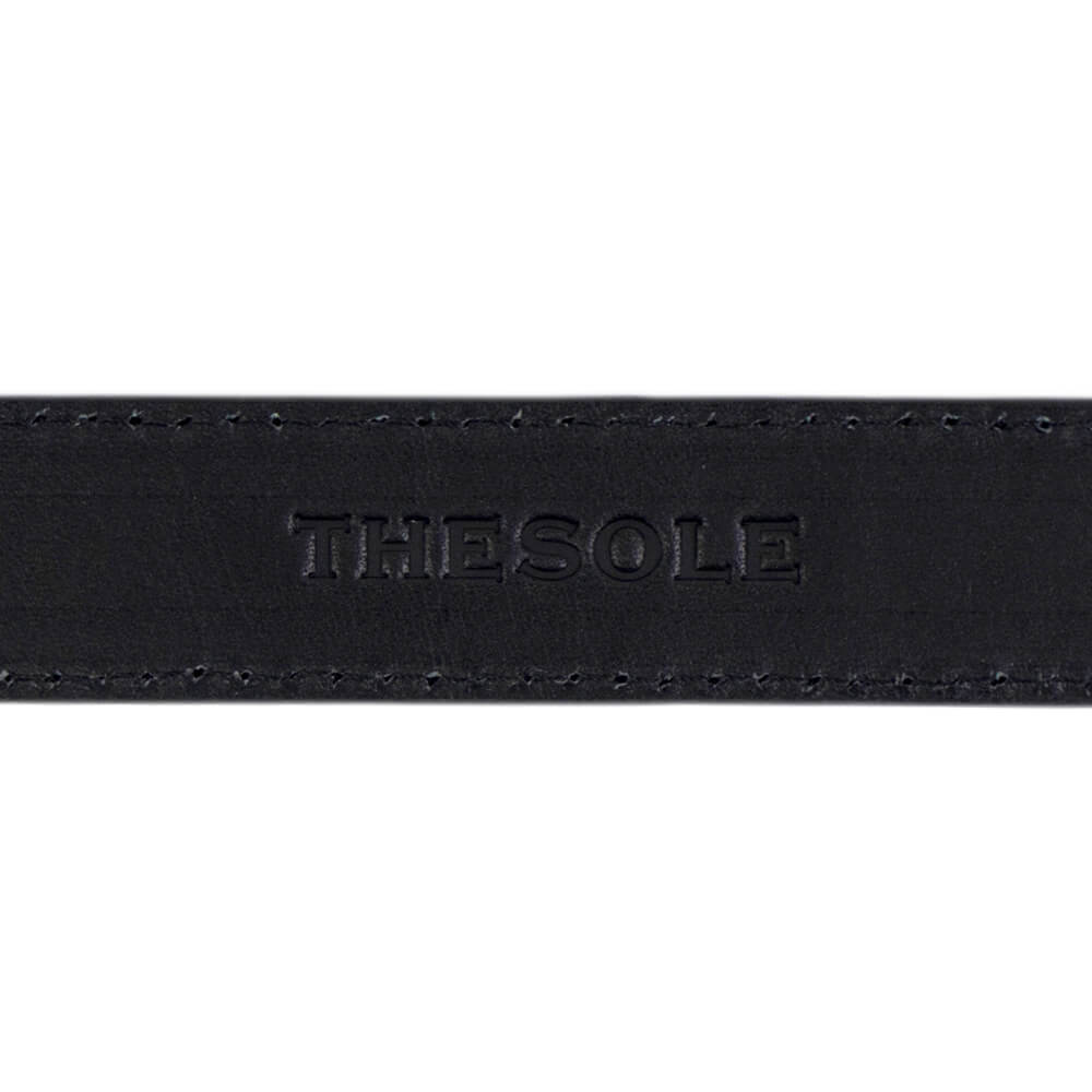 THE SOLE（ザソール）クロコダイル ブラック プンターレベルト【ブラック】