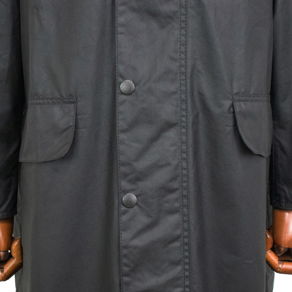 Barbour（バブアー）OVERSIZED WAX BURGHLEY/オーバーサイズ ワックス バーレー MWX1674 ガーメント付【ブラック】国内正規品