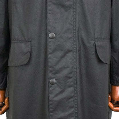 Barbour（バブアー）OVERSIZED WAX BURGHLEY/オーバーサイズ ワックス バーレー MWX1674 ガーメント付【ブラック】国内正規品