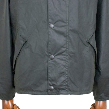 Barbour（バブアー）TRANSPORT WAX / トランスポートワックス MWX1678 ショート丈 オイルド ジャケット ガーメント付【グリーン】国内正規品