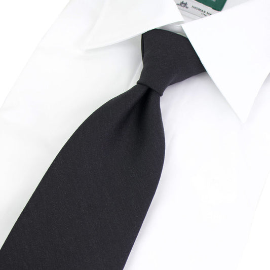 BRUNO（ブルーノ）スフォデラートトレピエゲ ウールタイ DORMEUIL ドーメル 生地使用 トレピエゲ 三つ折り ウール ネクタイ【ダークグレー】正規販売店