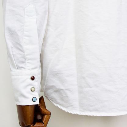 GUY ROVER × FORTELA（ギローバー × フォルテラ）LOS ANGELES ロサンゼルス デニム ウエスタン シャツ【ホワイト】国内正規品