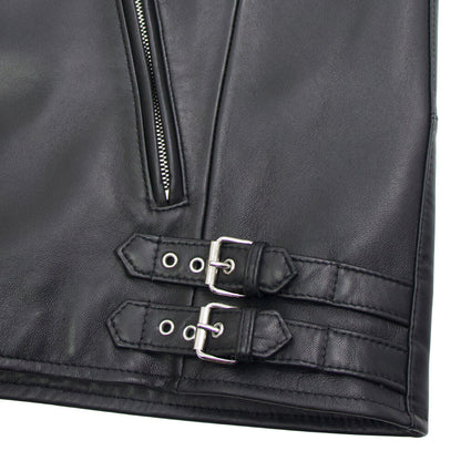 CINQUANTA（チンクワンタ）STAND COLLAR DOUBLE RIDERS スタンドカラー ダブル ライダースジャケット シルバージップ【ブラックBLACK】国内正規品