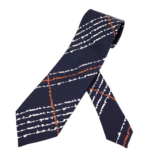 HOLLIDAY&BROWN（ホリデーアンドブラウン）シルク タイ【ネイビー】国内正規品