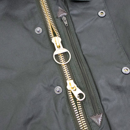 Barbour（バブアー）TRANSPORT WAX / トランスポートワックス MWX1678 ショート丈 オイルド ジャケット ガーメント付【グリーン】国内正規品