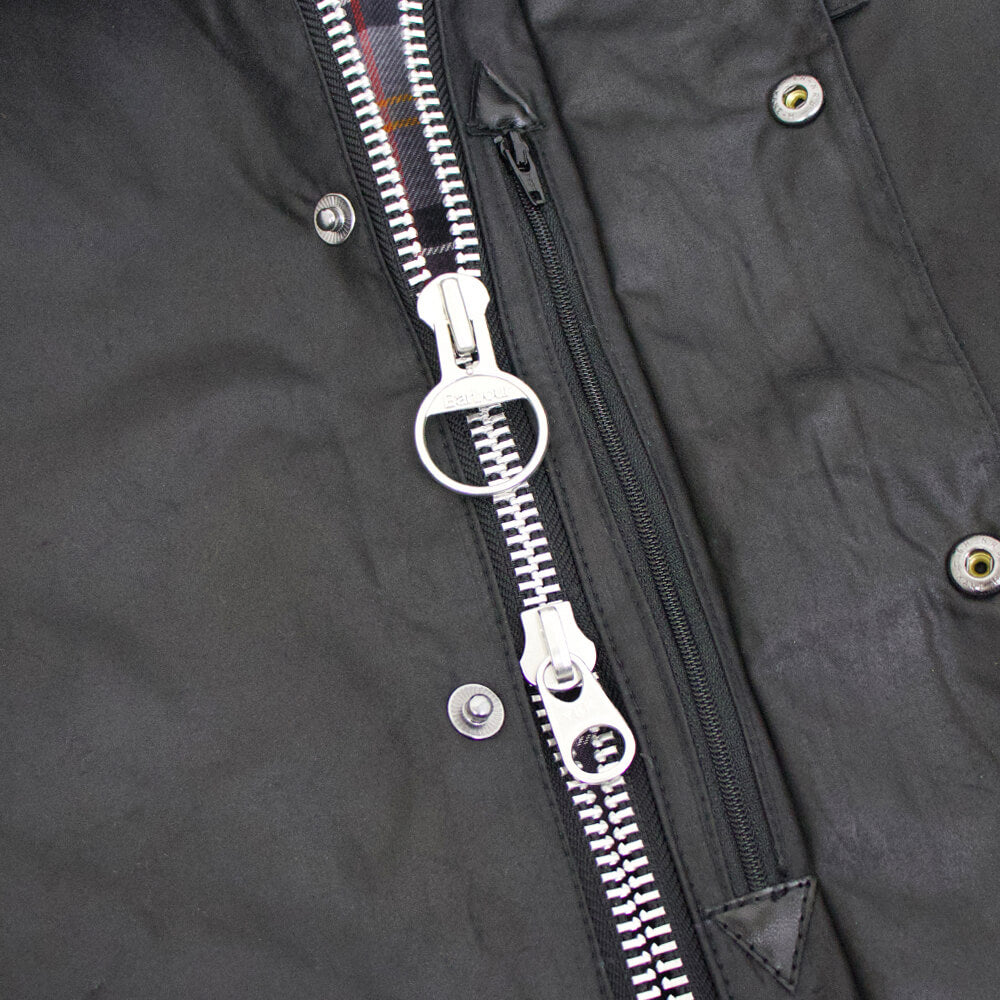 Barbour（バブアー）TRANSPORT WAX / トランスポートワックス MWX1678 ショート丈 オイルド ジャケット ガーメント付【ブラック】国内正規品