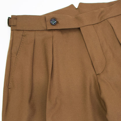 BERWICH（ベルウィッチ）SCOTCH / スコッチ VB8996 2プリーツ アジャスター付き ウール パンツ【ブロンズ】国内正規品