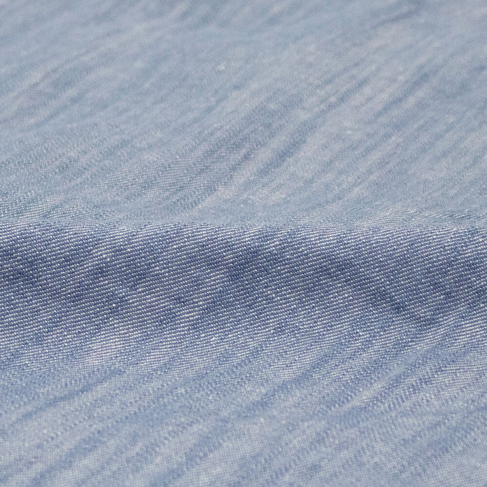 GUY ROVER（ギローバー）コットン リネン シャツ ブルゾン【ブルー】国内正規品