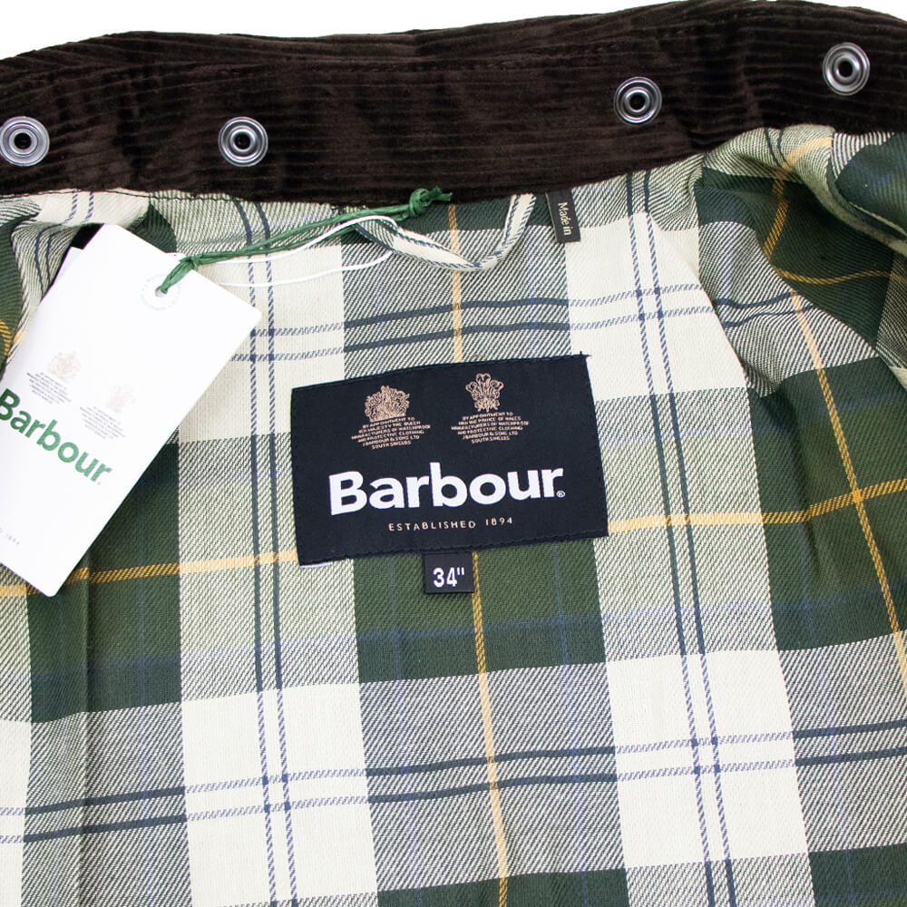 Barbour（バブアー）TRANSPORT WAX / トランスポートワックス MWX1678 ショート丈 オイルド ジャケット ガーメント付【グリーン】国内正規品