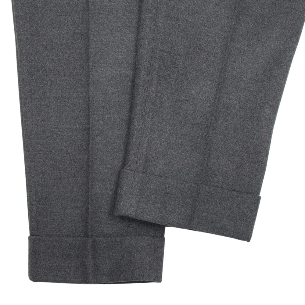 BORELIO（ボレリオ）ワンプリーツ テーパード パンツ スラックス【ミディアムグレー】国内正規品