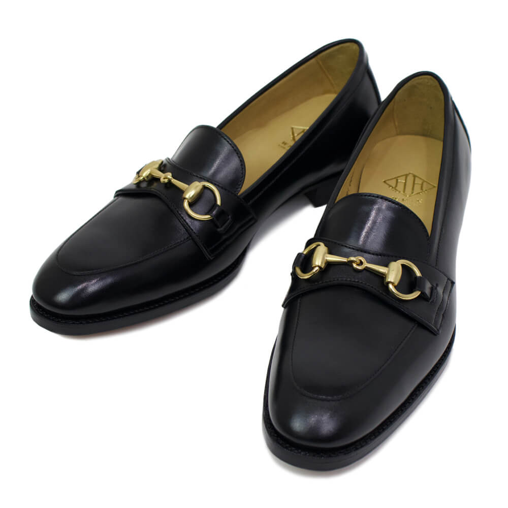 ＷＨ（ダブルエイチ）WH＋N【 BEAMS F ディレクターを務める西口修平氏が監修 】ビットローファー【ブラック】