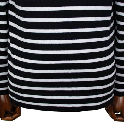 JOHN SMEDLEY（ジョンスメドレー）CHELTON バスクボーダーシャツ 24G【ブラック×ホワイト】