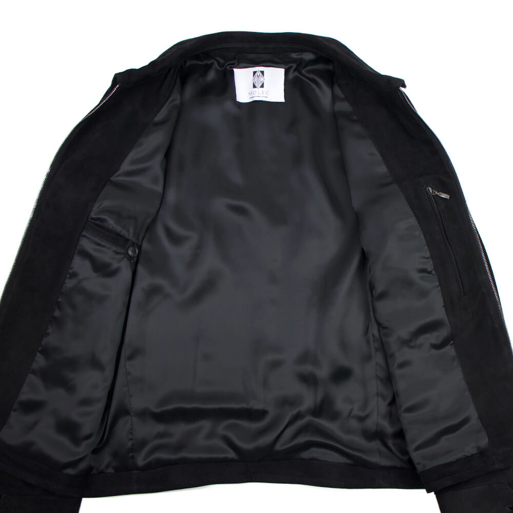 MOLEC（モレック）ブラックスエードトラッカージャケット【ブラック】国内正規品