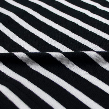 JOHN SMEDLEY（ジョンスメドレー）CHELTON バスクボーダーシャツ 24G【ブラック×ホワイト】