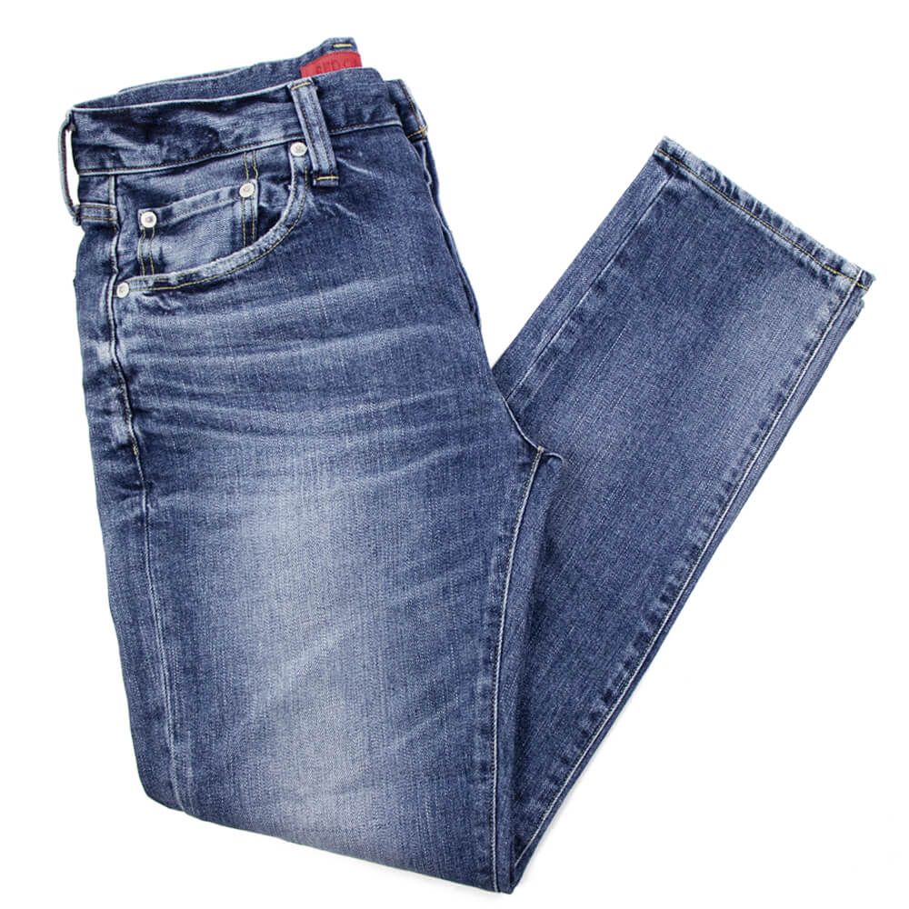 RED CARD TOKYO（レッドカードトウキョウ）RHYTHM+ スリム デニムパンツ【インディゴブルー】