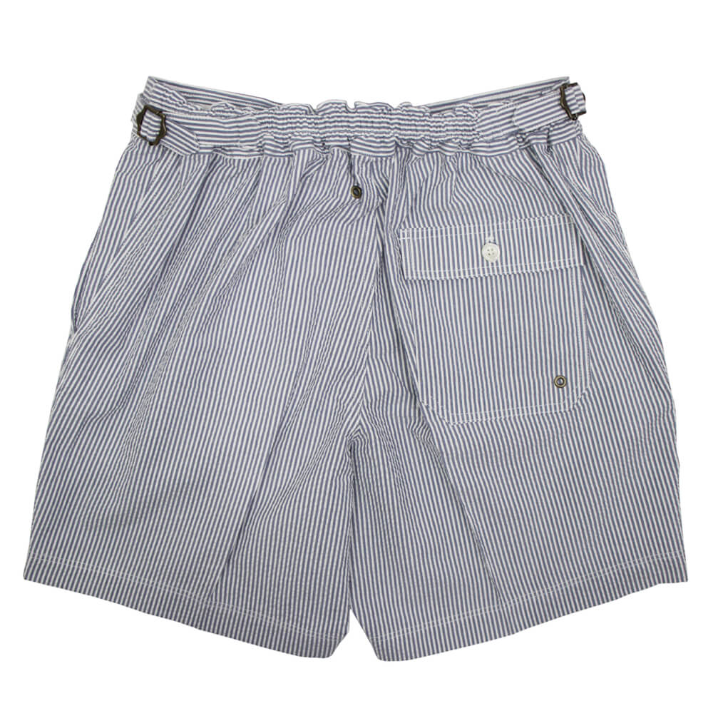 COLONY CLOTHING（コロニークロージング） Vandori×Giotto 別注 ストライプ柄 シアサッカー ショーツ【ブルー】国内正規品